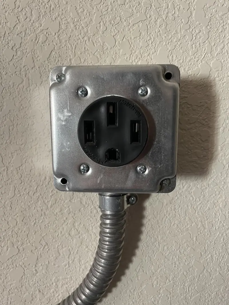 NEMA 14-50 outlet installed for Electrical Panel Upgrade in Lakewood